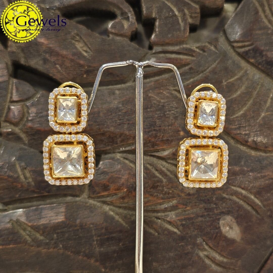 Gewels Celestial Diamond Polki  Earrings