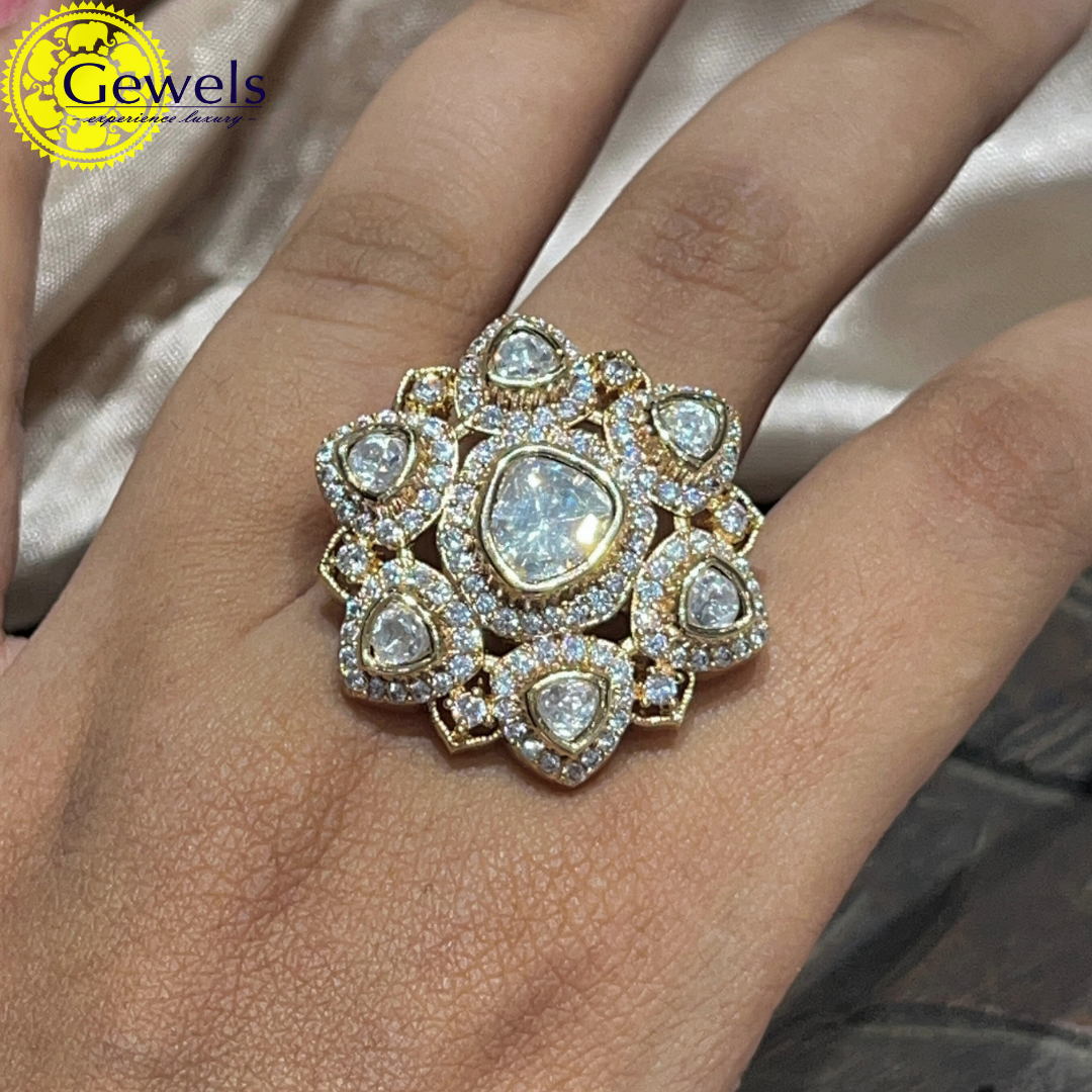 Gewels Nayab Polki Ring