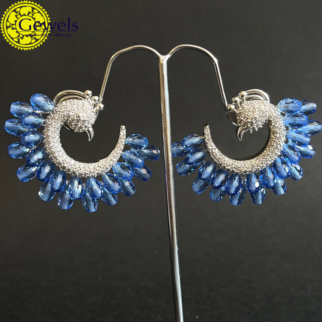 Gewels Nilam Mor Jhumka