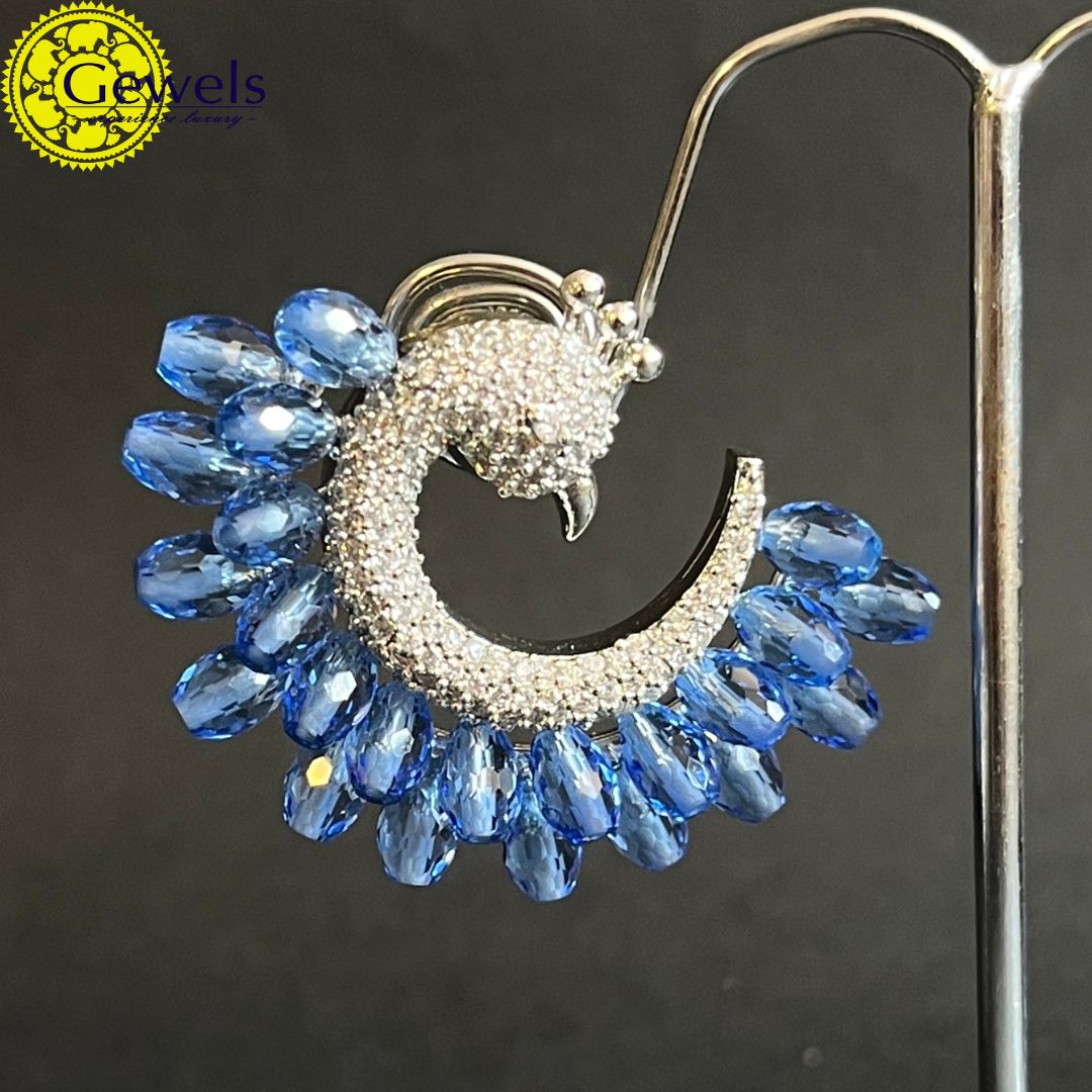Gewels Nilam Mor Jhumka