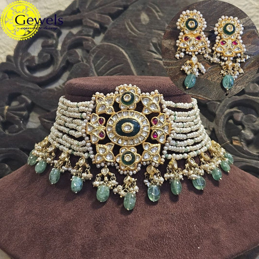 Gewels Rajwadi Choker Set