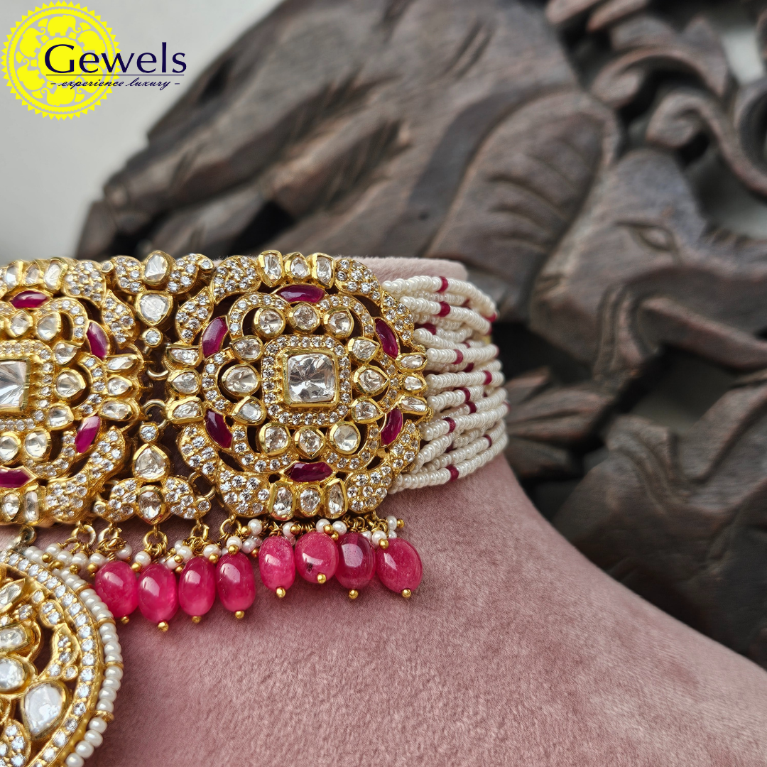 Gewels Gulabi Rani Choker