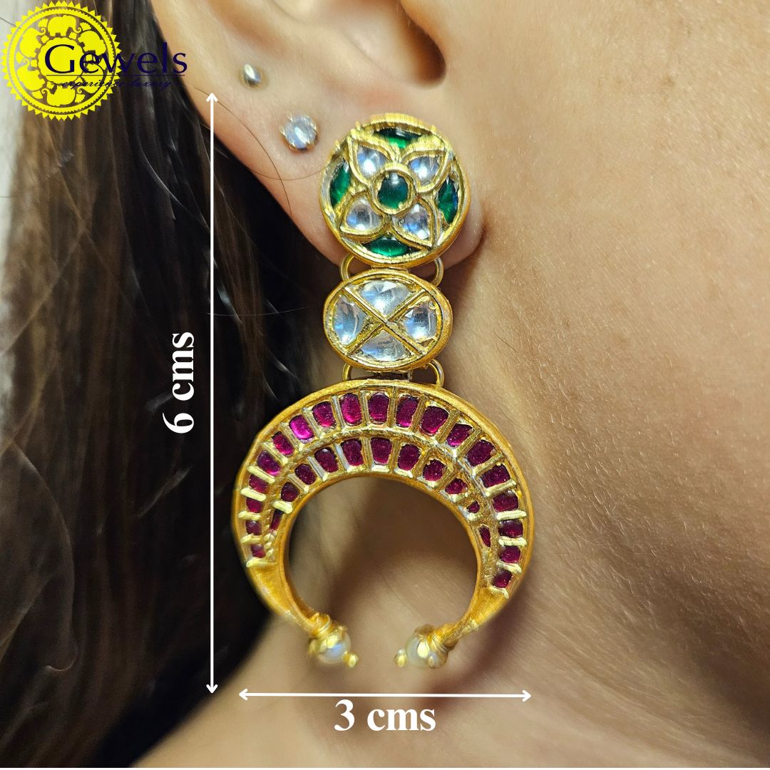 Gewels Divya Shree Dakshinaya Earrings